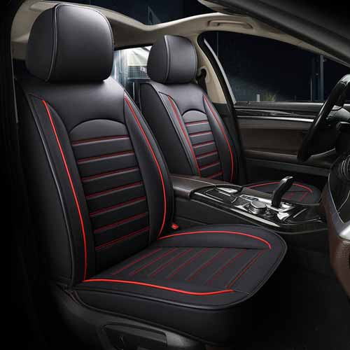 New Design High Quality PU Leather Waterproof Headrest Lumbar Support Memory Cotton water proof Car Seat Covers prices